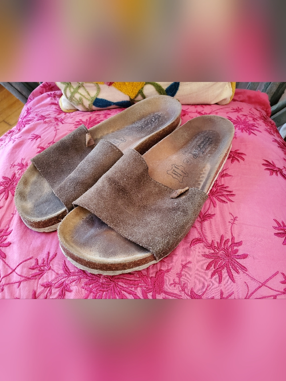 Biostep Suede Slide Sandals!